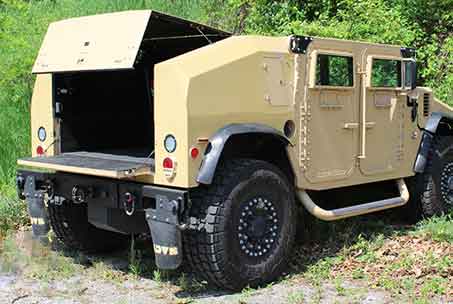 Dobermann rear hatch open